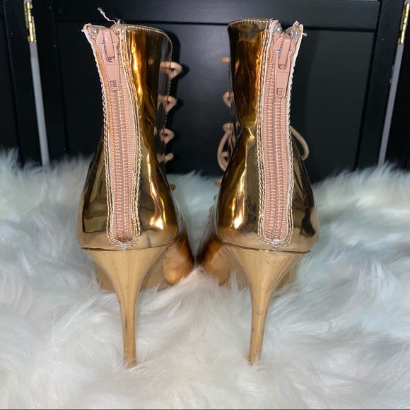 🌸Charlotte Russe Rose gold heels - Picture 3 of 4